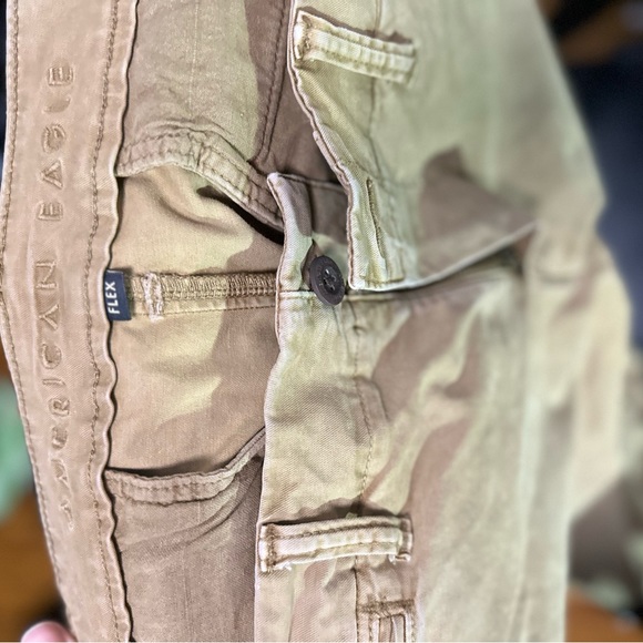 Brown American Eagle Flex Khaki Pants - Picture 4 of 4